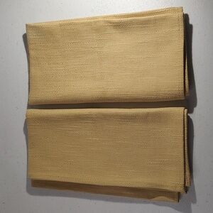 Longaberger Set Of 2 Butternut  Fabric Napkins